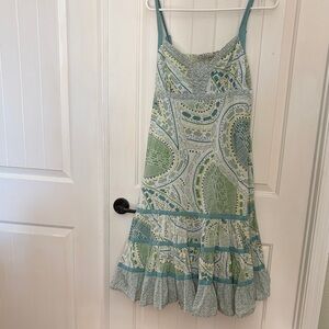 Fat Face Green and Teal Paisley Sundress